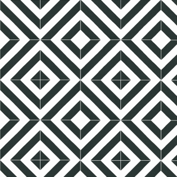 Panele podłogowe FAUS - RETRO - Black&White Pattern Tile - AC6 8mm